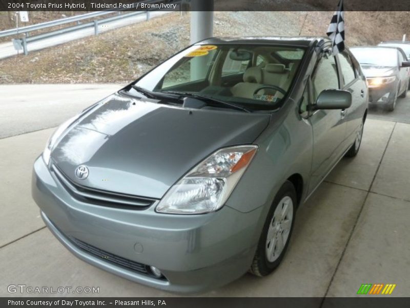 Tideland Pearl / Brown/Ivory 2004 Toyota Prius Hybrid