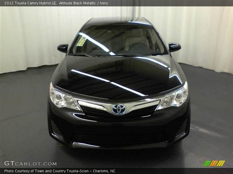 Attitude Black Metallic / Ivory 2012 Toyota Camry Hybrid LE