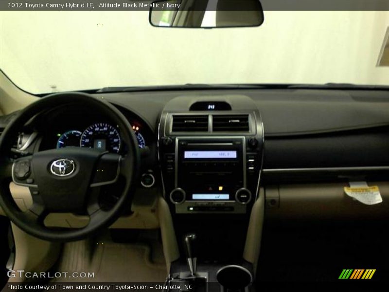 Attitude Black Metallic / Ivory 2012 Toyota Camry Hybrid LE