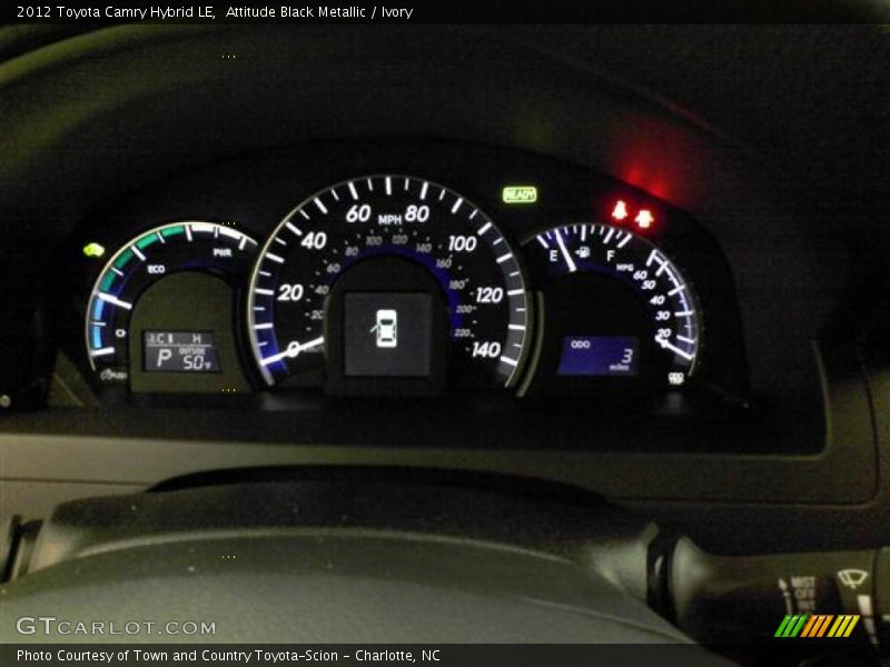 Attitude Black Metallic / Ivory 2012 Toyota Camry Hybrid LE