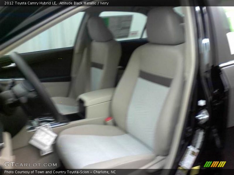 Attitude Black Metallic / Ivory 2012 Toyota Camry Hybrid LE
