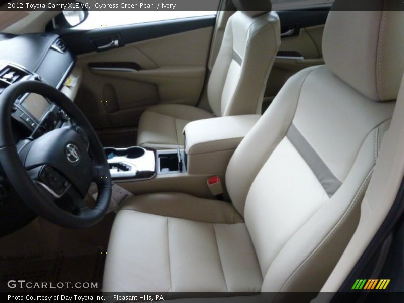 Cypress Green Pearl / Ivory 2012 Toyota Camry XLE V6