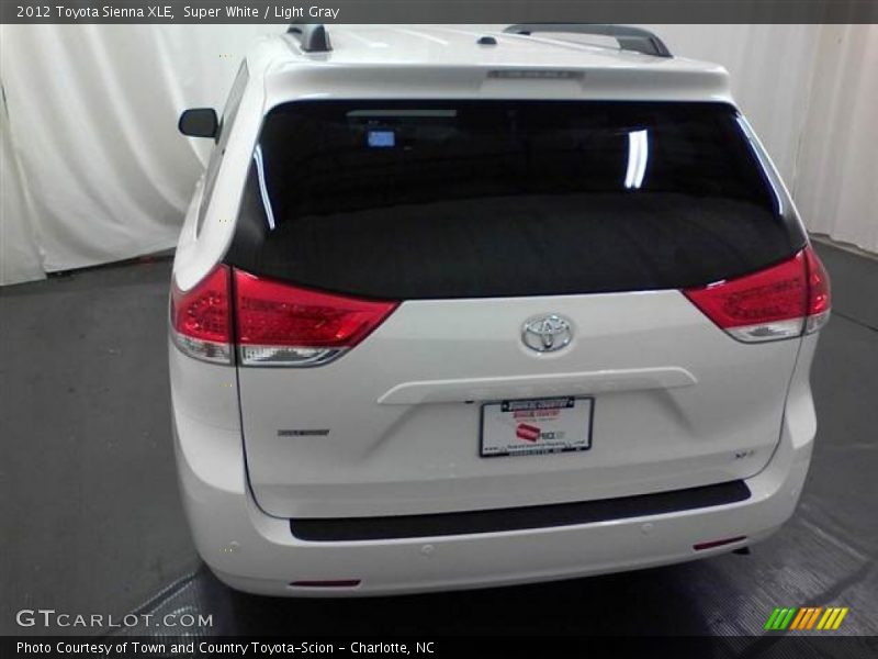 Super White / Light Gray 2012 Toyota Sienna XLE