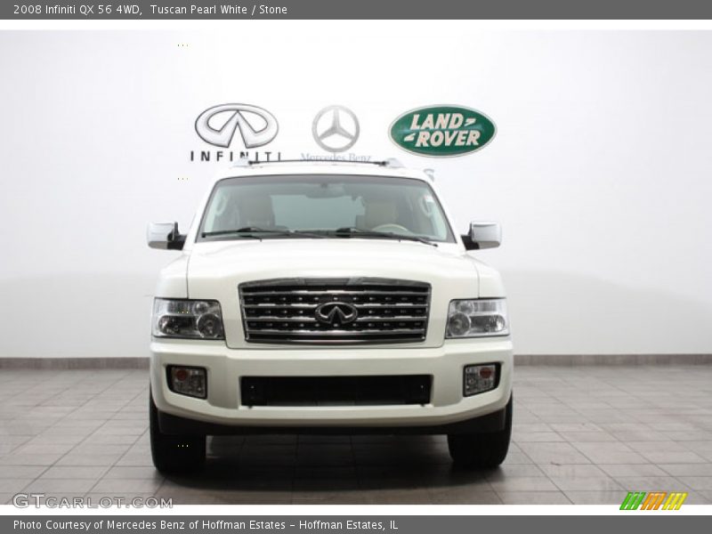 Tuscan Pearl White / Stone 2008 Infiniti QX 56 4WD