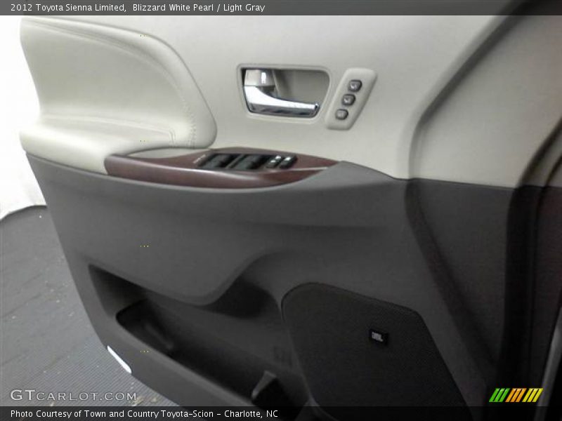Blizzard White Pearl / Light Gray 2012 Toyota Sienna Limited