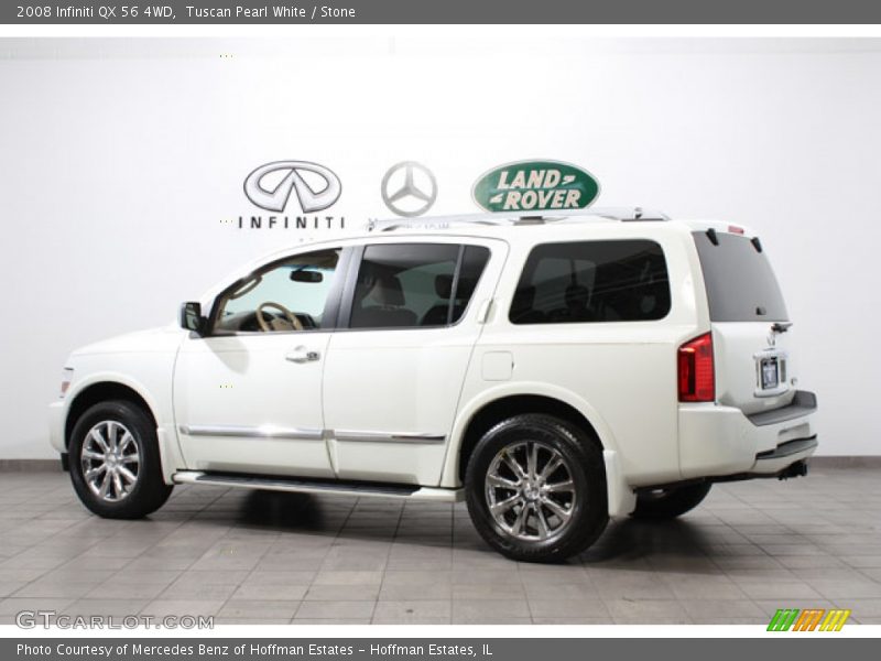 Tuscan Pearl White / Stone 2008 Infiniti QX 56 4WD