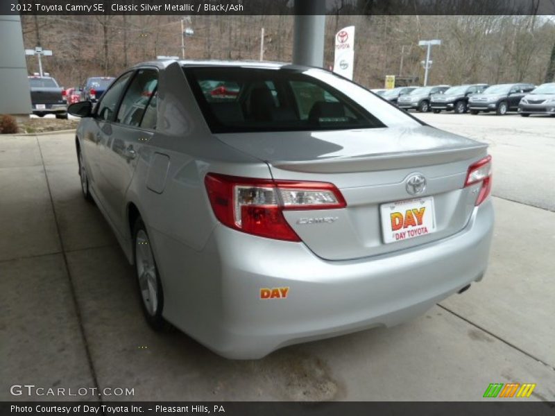 Classic Silver Metallic / Black/Ash 2012 Toyota Camry SE