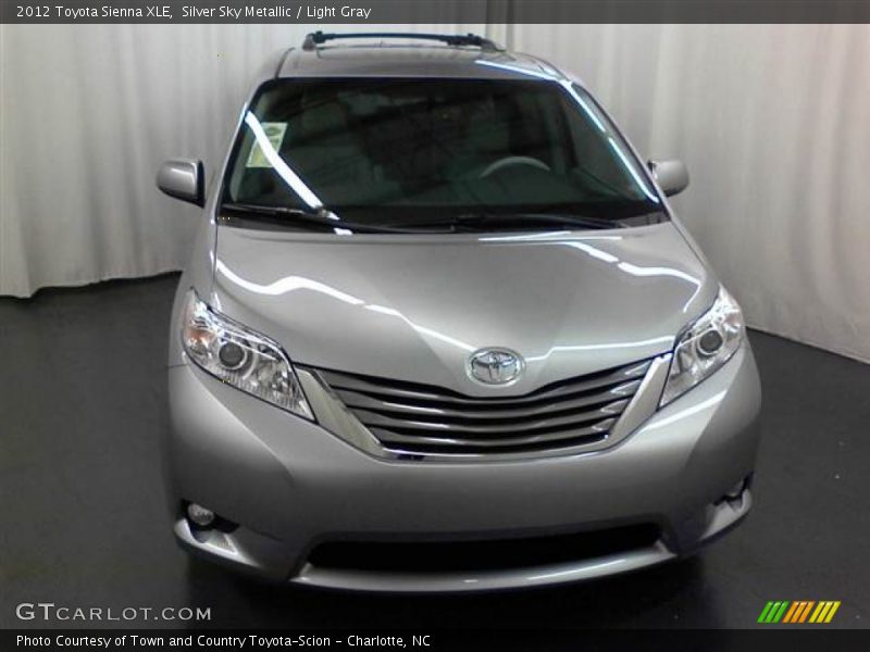 Silver Sky Metallic / Light Gray 2012 Toyota Sienna XLE