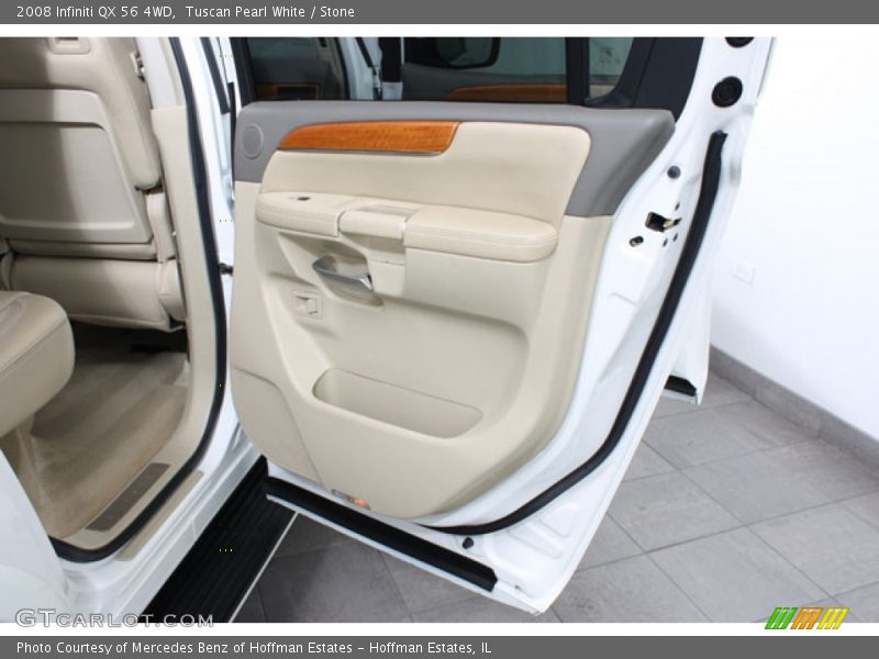 Tuscan Pearl White / Stone 2008 Infiniti QX 56 4WD