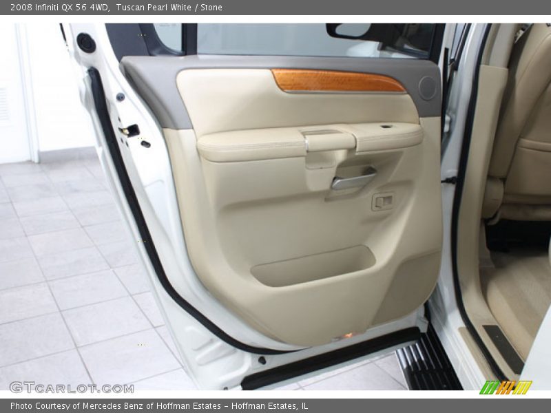 Tuscan Pearl White / Stone 2008 Infiniti QX 56 4WD