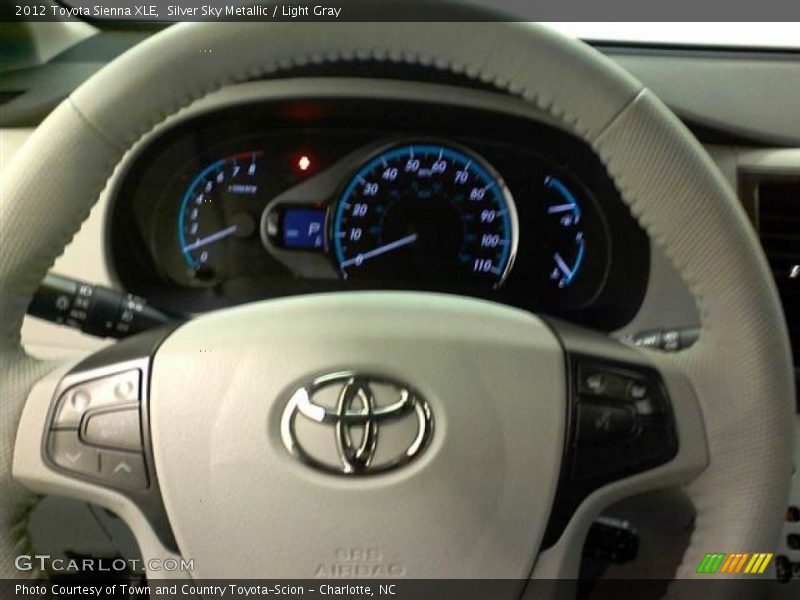Silver Sky Metallic / Light Gray 2012 Toyota Sienna XLE