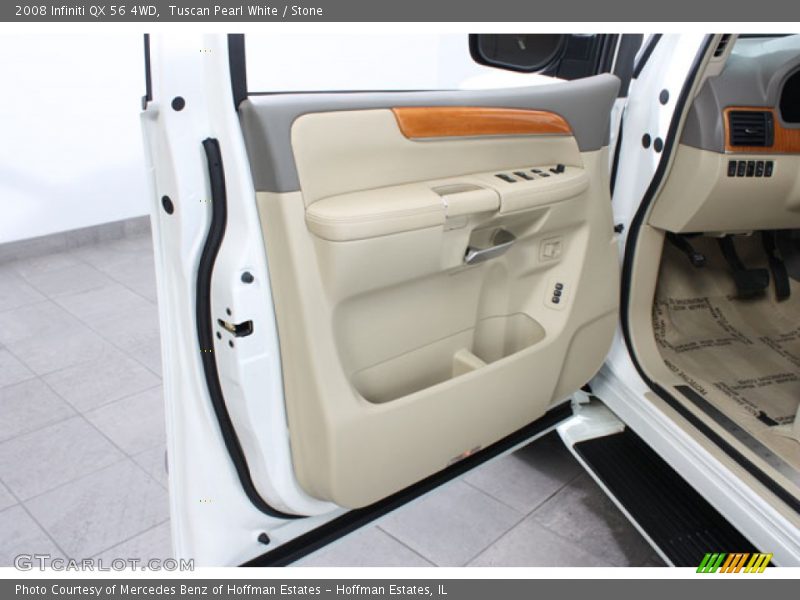 Tuscan Pearl White / Stone 2008 Infiniti QX 56 4WD