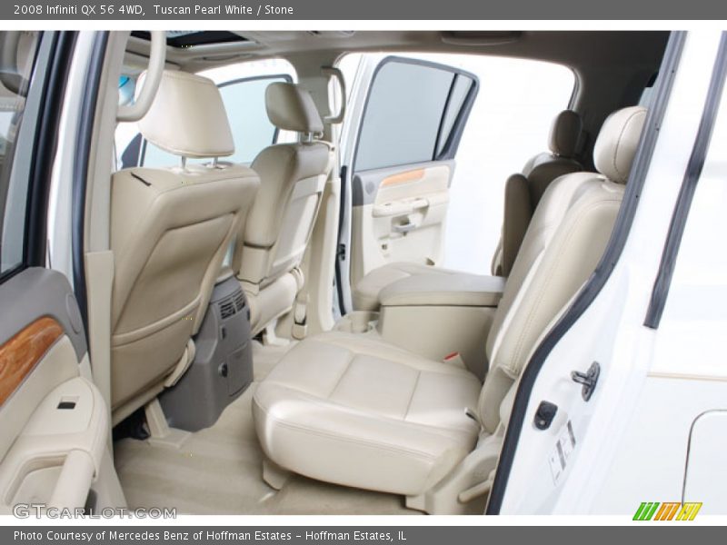 Tuscan Pearl White / Stone 2008 Infiniti QX 56 4WD