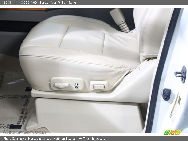 Tuscan Pearl White / Stone 2008 Infiniti QX 56 4WD