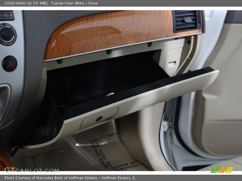 Tuscan Pearl White / Stone 2008 Infiniti QX 56 4WD