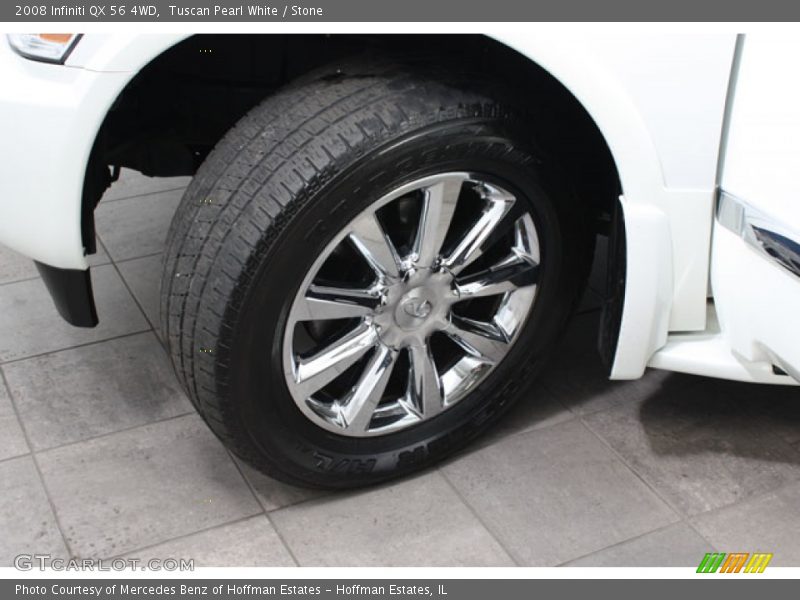 Tuscan Pearl White / Stone 2008 Infiniti QX 56 4WD