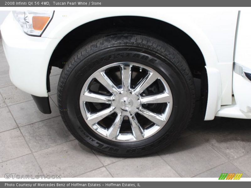 Tuscan Pearl White / Stone 2008 Infiniti QX 56 4WD