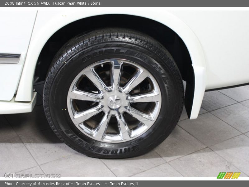 Tuscan Pearl White / Stone 2008 Infiniti QX 56 4WD