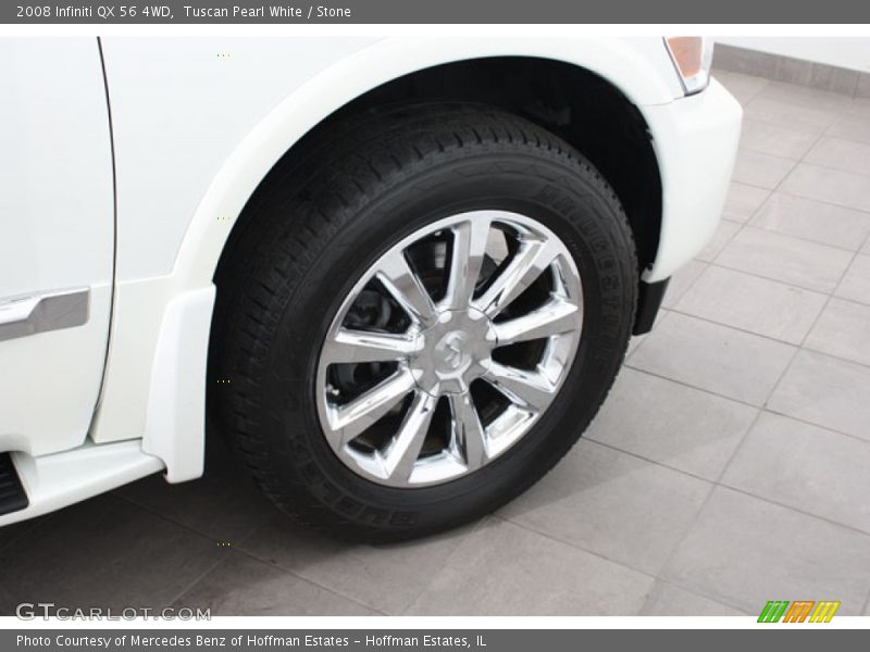 Tuscan Pearl White / Stone 2008 Infiniti QX 56 4WD