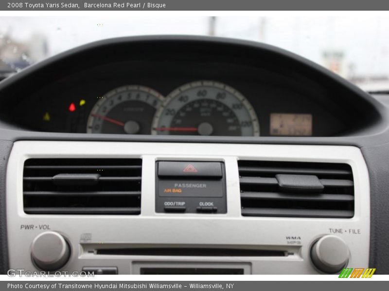Barcelona Red Pearl / Bisque 2008 Toyota Yaris Sedan