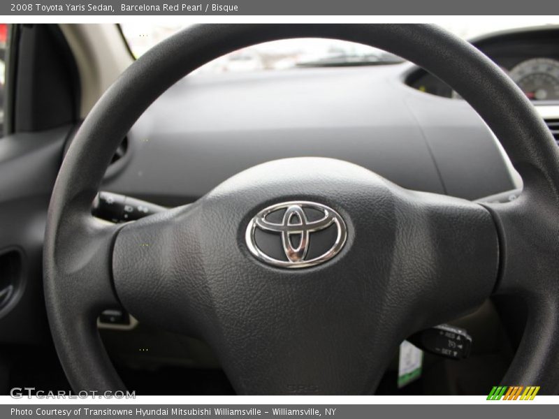 Barcelona Red Pearl / Bisque 2008 Toyota Yaris Sedan