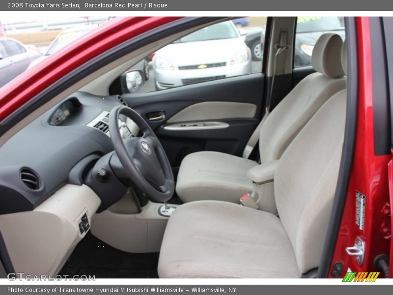 Barcelona Red Pearl / Bisque 2008 Toyota Yaris Sedan