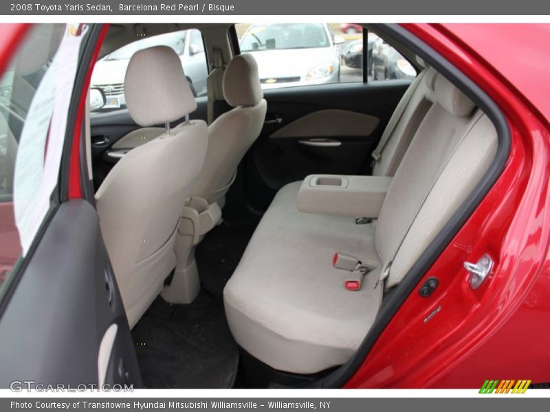 Barcelona Red Pearl / Bisque 2008 Toyota Yaris Sedan