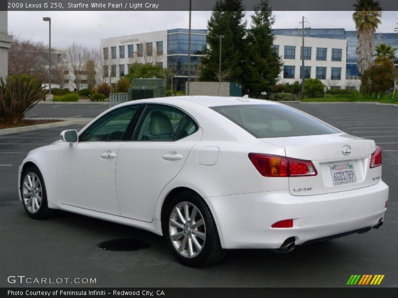 Starfire White Pearl / Light Gray 2009 Lexus IS 250