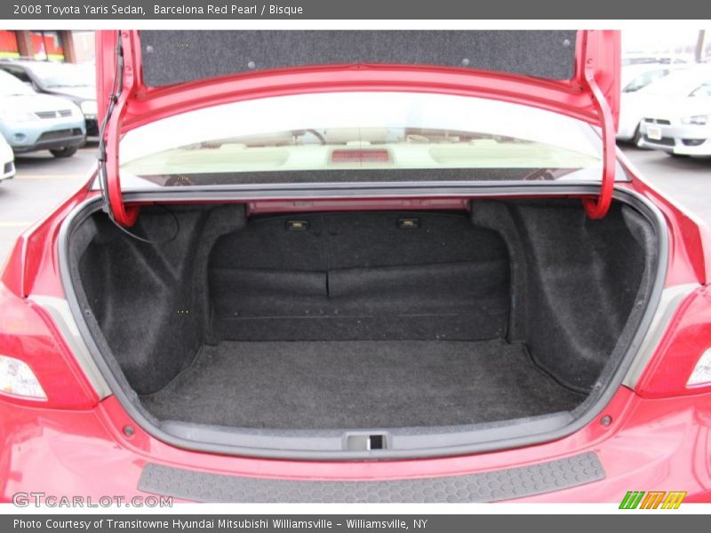 Barcelona Red Pearl / Bisque 2008 Toyota Yaris Sedan
