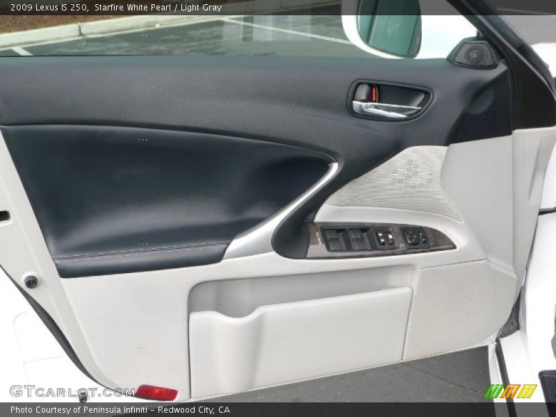 Starfire White Pearl / Light Gray 2009 Lexus IS 250