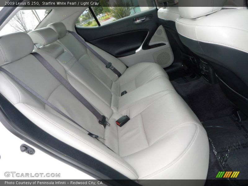 Starfire White Pearl / Light Gray 2009 Lexus IS 250