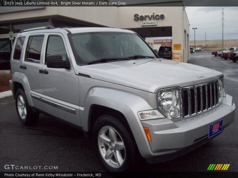 Bright Silver Metallic / Dark Slate Gray 2010 Jeep Liberty Limited 4x4