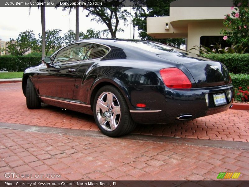 Dark Sapphire / Saddle 2006 Bentley Continental GT