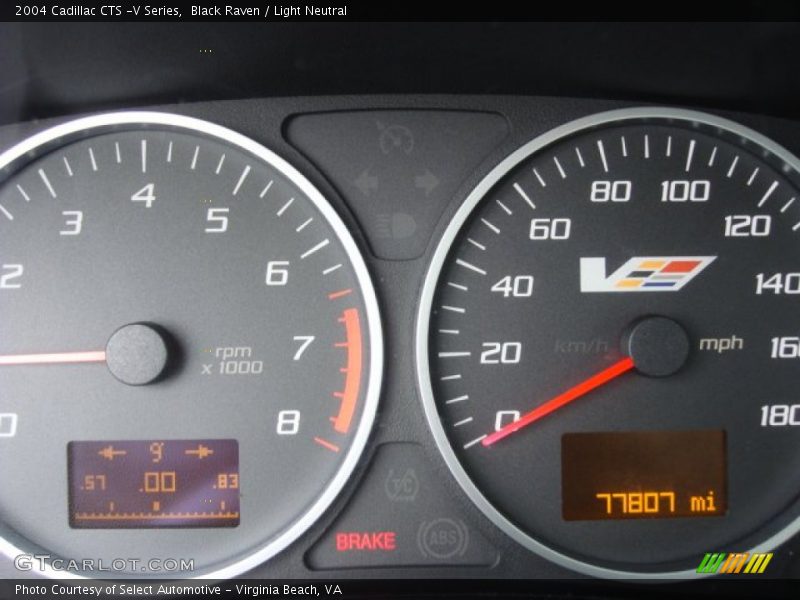 Black Raven / Light Neutral 2004 Cadillac CTS -V Series