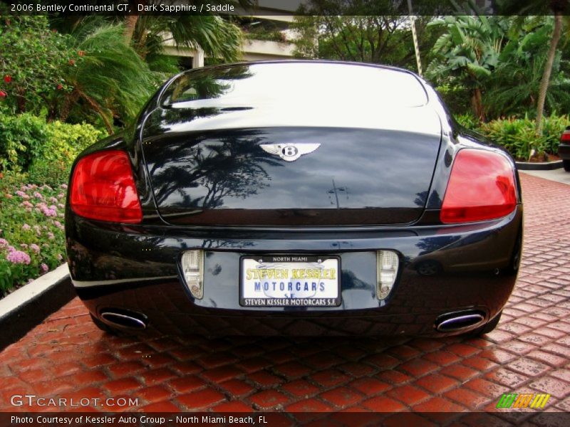 Dark Sapphire / Saddle 2006 Bentley Continental GT