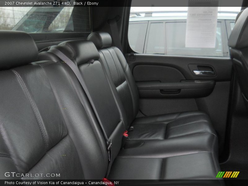 Black / Ebony 2007 Chevrolet Avalanche Z71 4WD