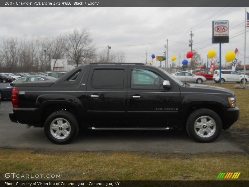 Black / Ebony 2007 Chevrolet Avalanche Z71 4WD