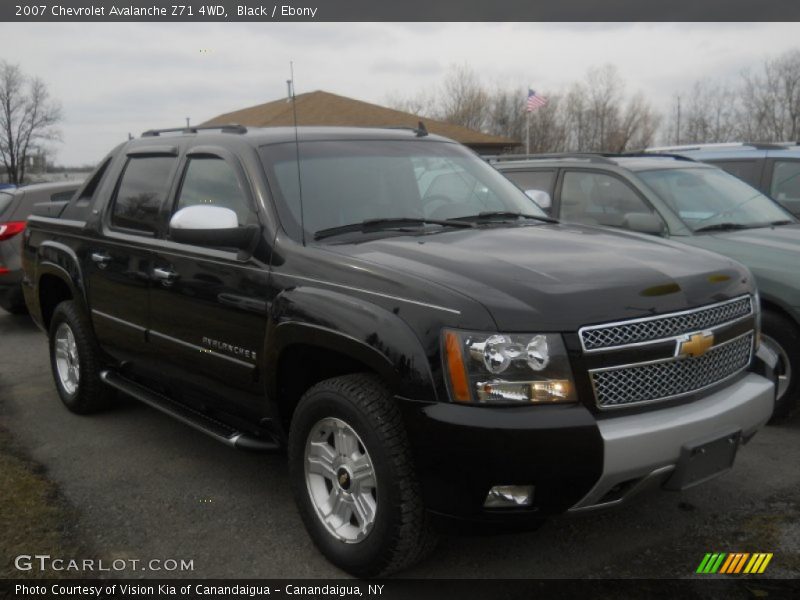 Black / Ebony 2007 Chevrolet Avalanche Z71 4WD