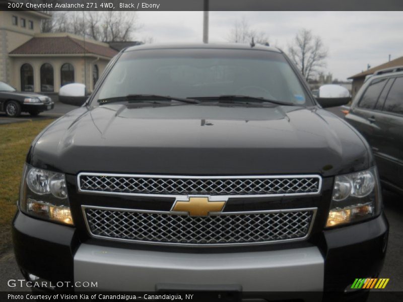 Black / Ebony 2007 Chevrolet Avalanche Z71 4WD