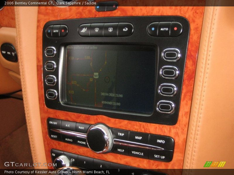 Navigation of 2006 Continental GT 