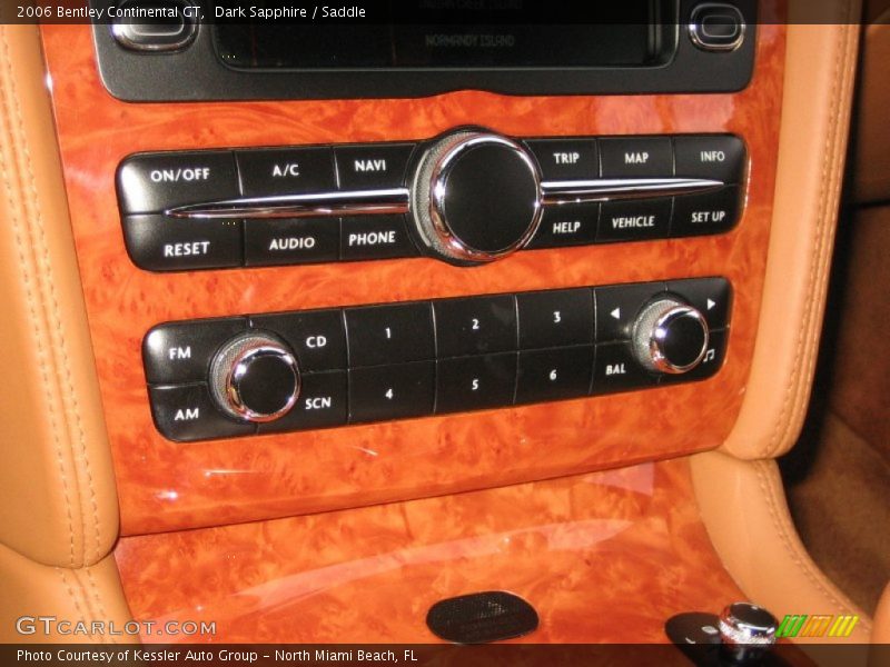 Controls of 2006 Continental GT 