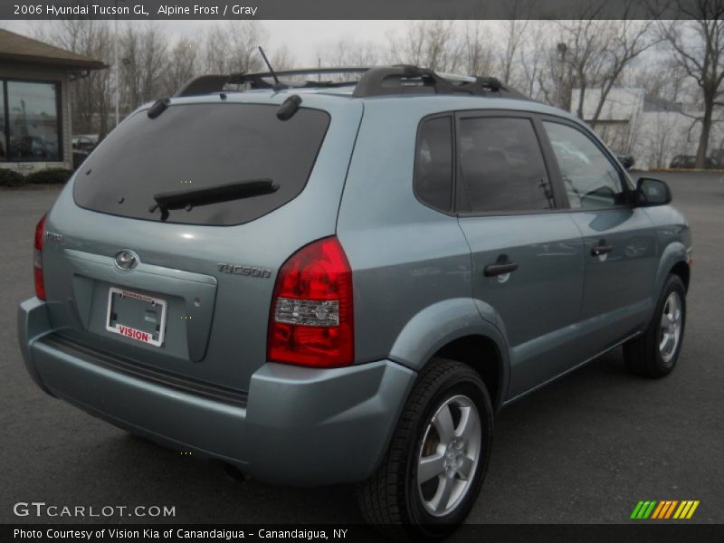 Alpine Frost / Gray 2006 Hyundai Tucson GL