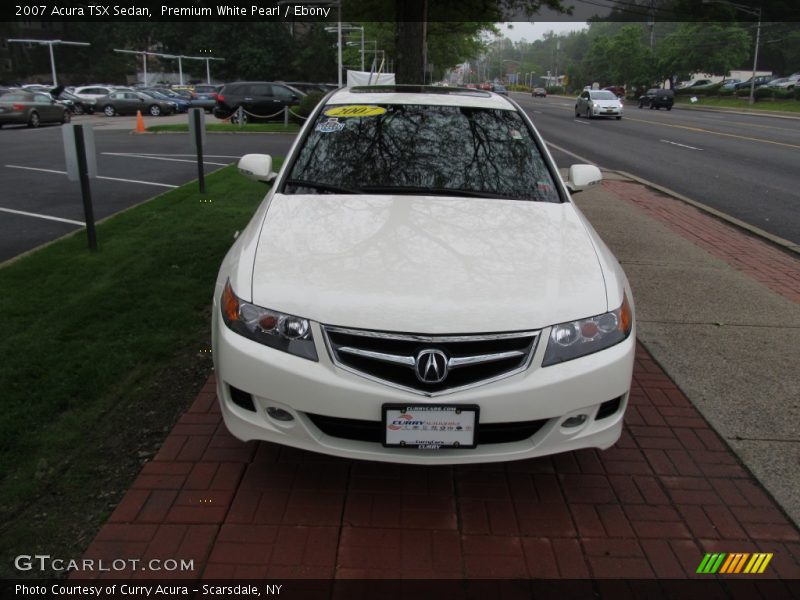 Premium White Pearl / Ebony 2007 Acura TSX Sedan