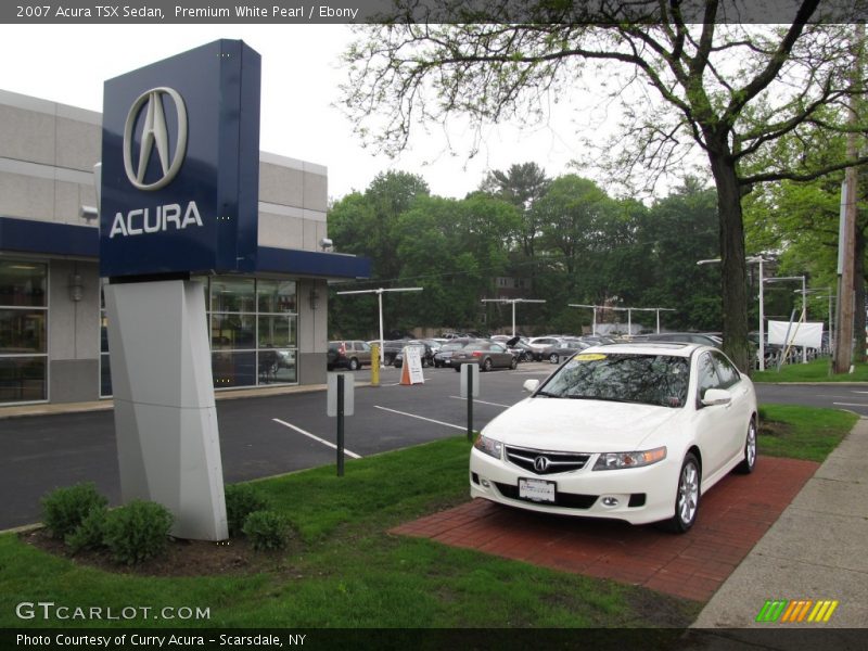 Premium White Pearl / Ebony 2007 Acura TSX Sedan