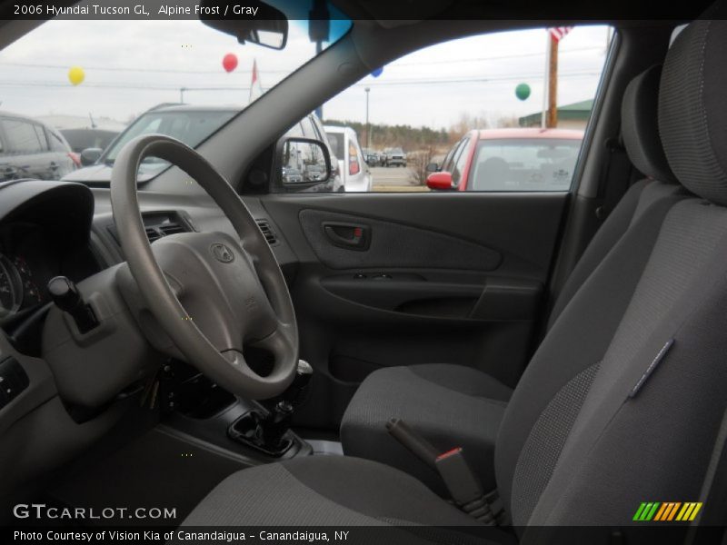 Alpine Frost / Gray 2006 Hyundai Tucson GL