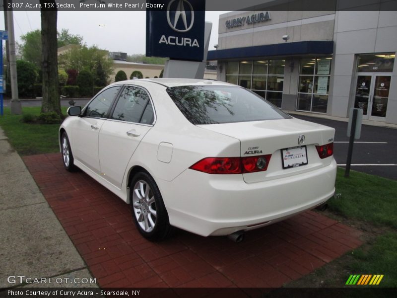 Premium White Pearl / Ebony 2007 Acura TSX Sedan