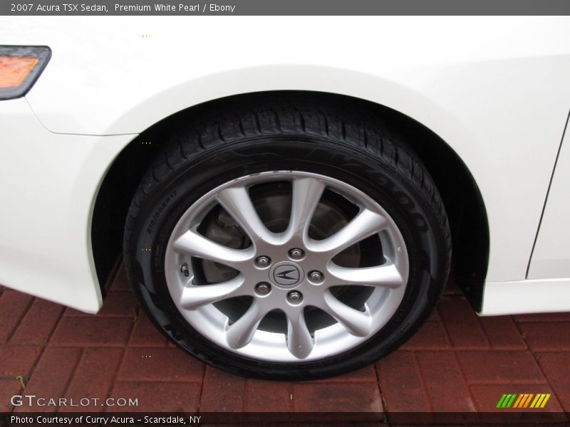 Premium White Pearl / Ebony 2007 Acura TSX Sedan