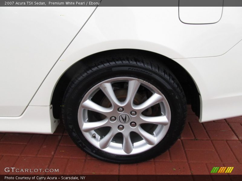 Premium White Pearl / Ebony 2007 Acura TSX Sedan