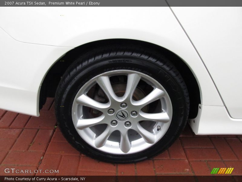 Premium White Pearl / Ebony 2007 Acura TSX Sedan