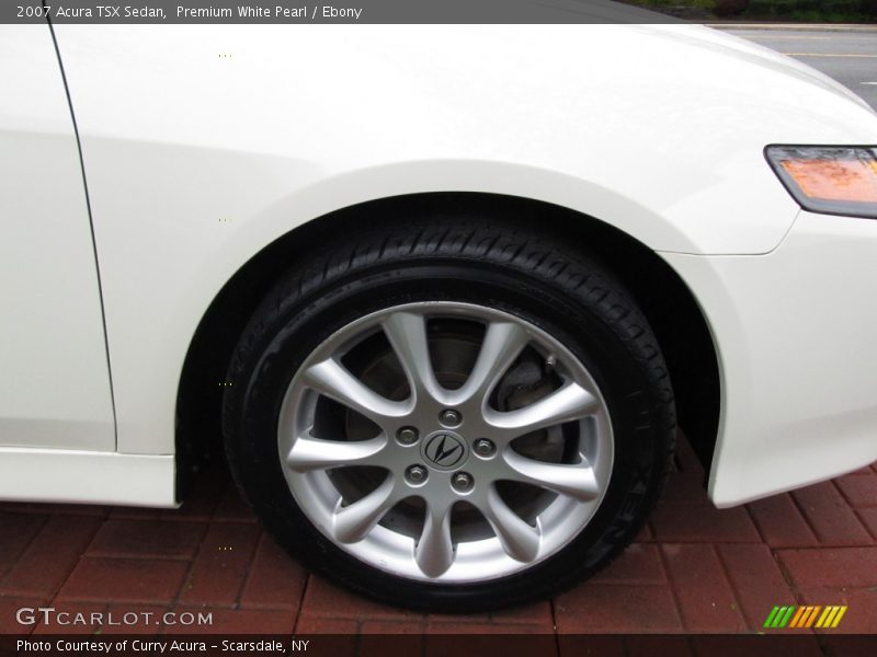 Premium White Pearl / Ebony 2007 Acura TSX Sedan